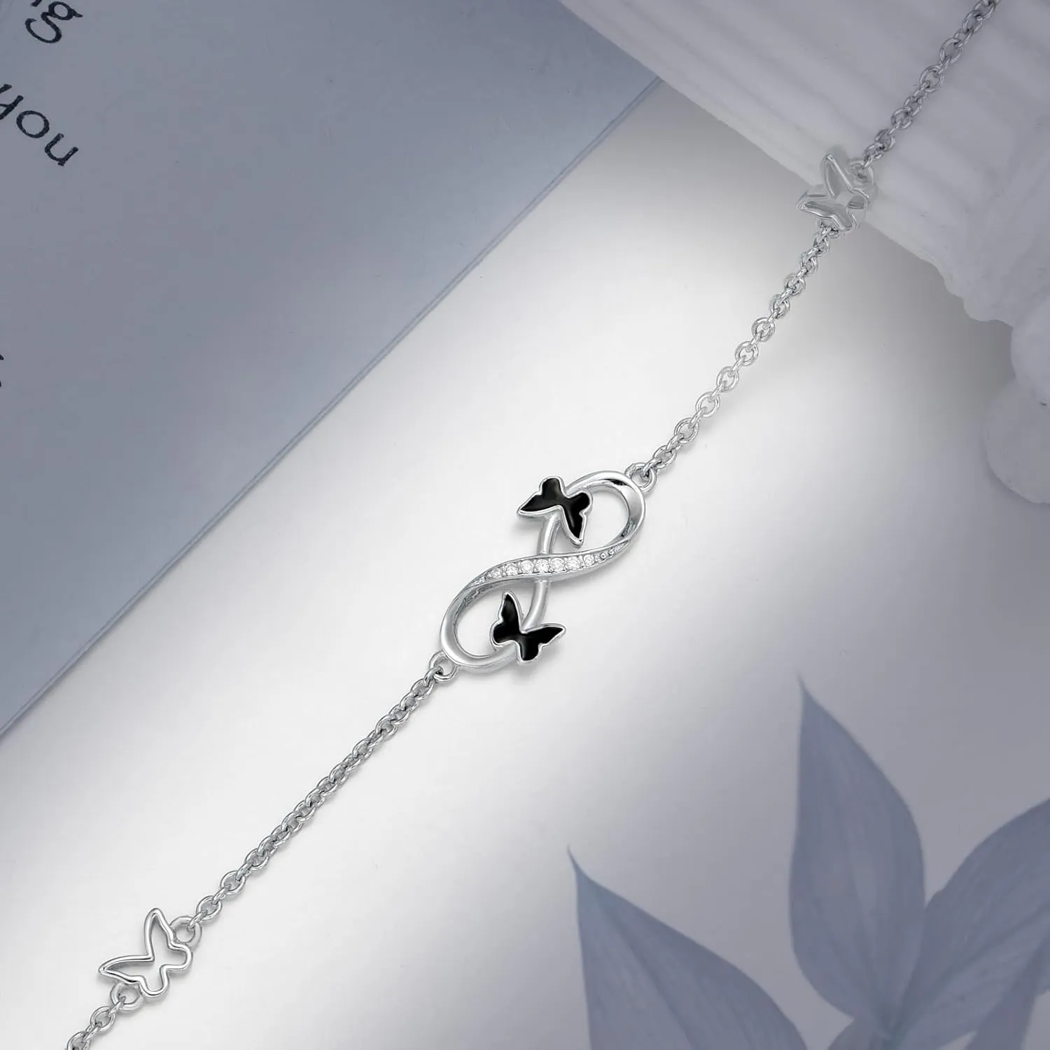 Ankle/Bracelet for Women Sterling Silver Sea Turtle/Butterfly/Mustard Seed/Sister/Sunflower/Elephant Gifts for Birthday Summer Beach Jewelry for Mom Wife Daughter Friend