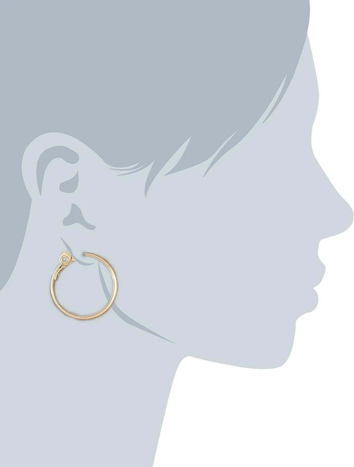 Anne Klein Clip Hoop Earrings
