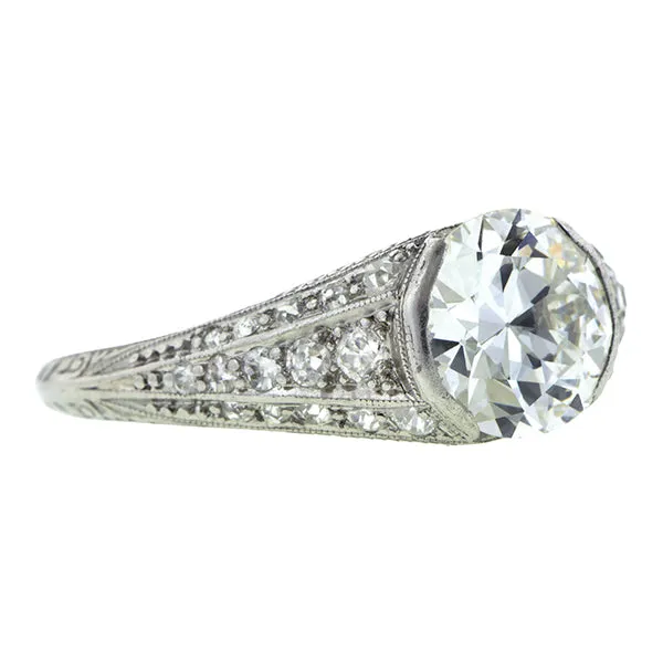 Art Deco Engagement Ring, TRB 1.55ct