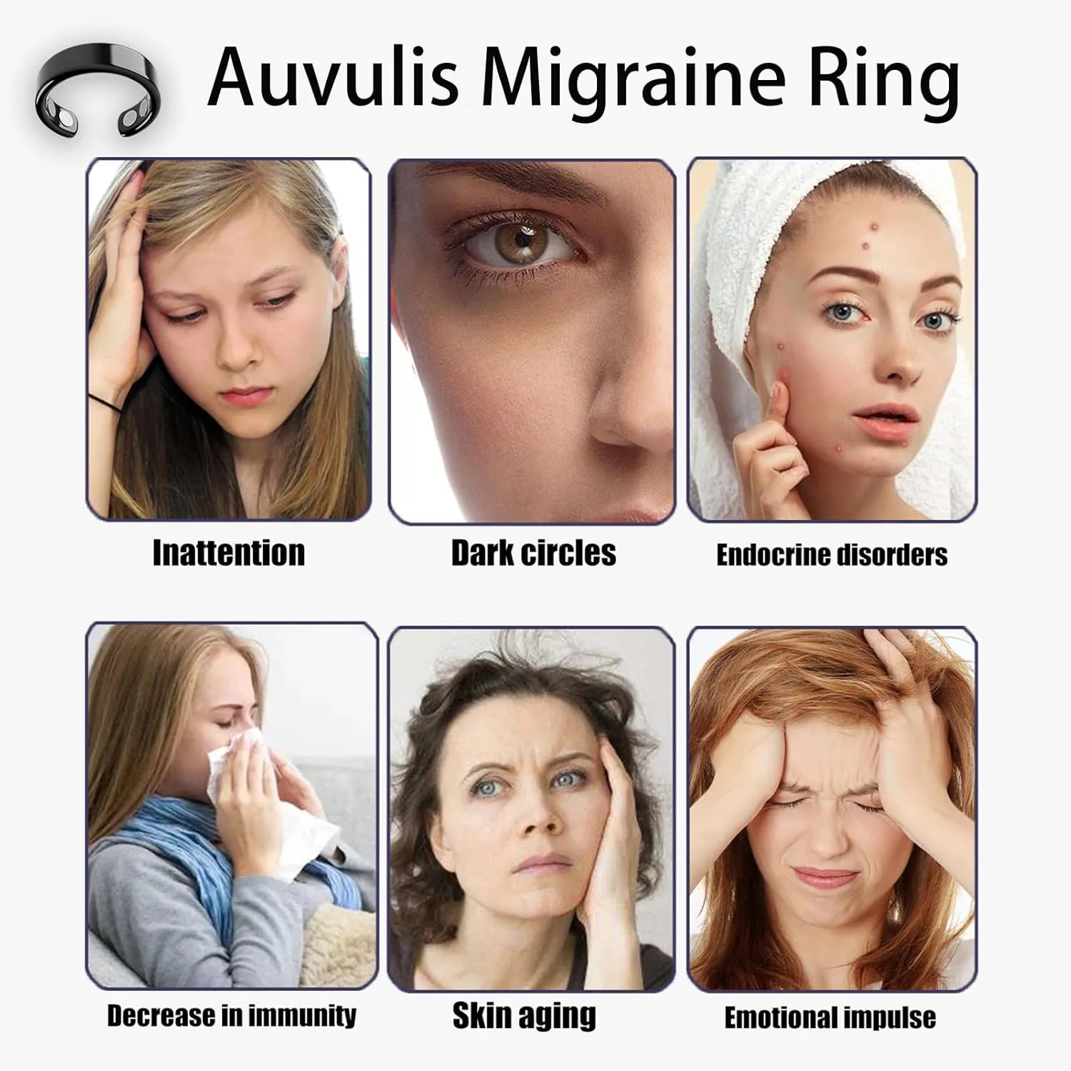Auvulis migraine ring, Auvulis Vitality Ring, The Snorno Ring