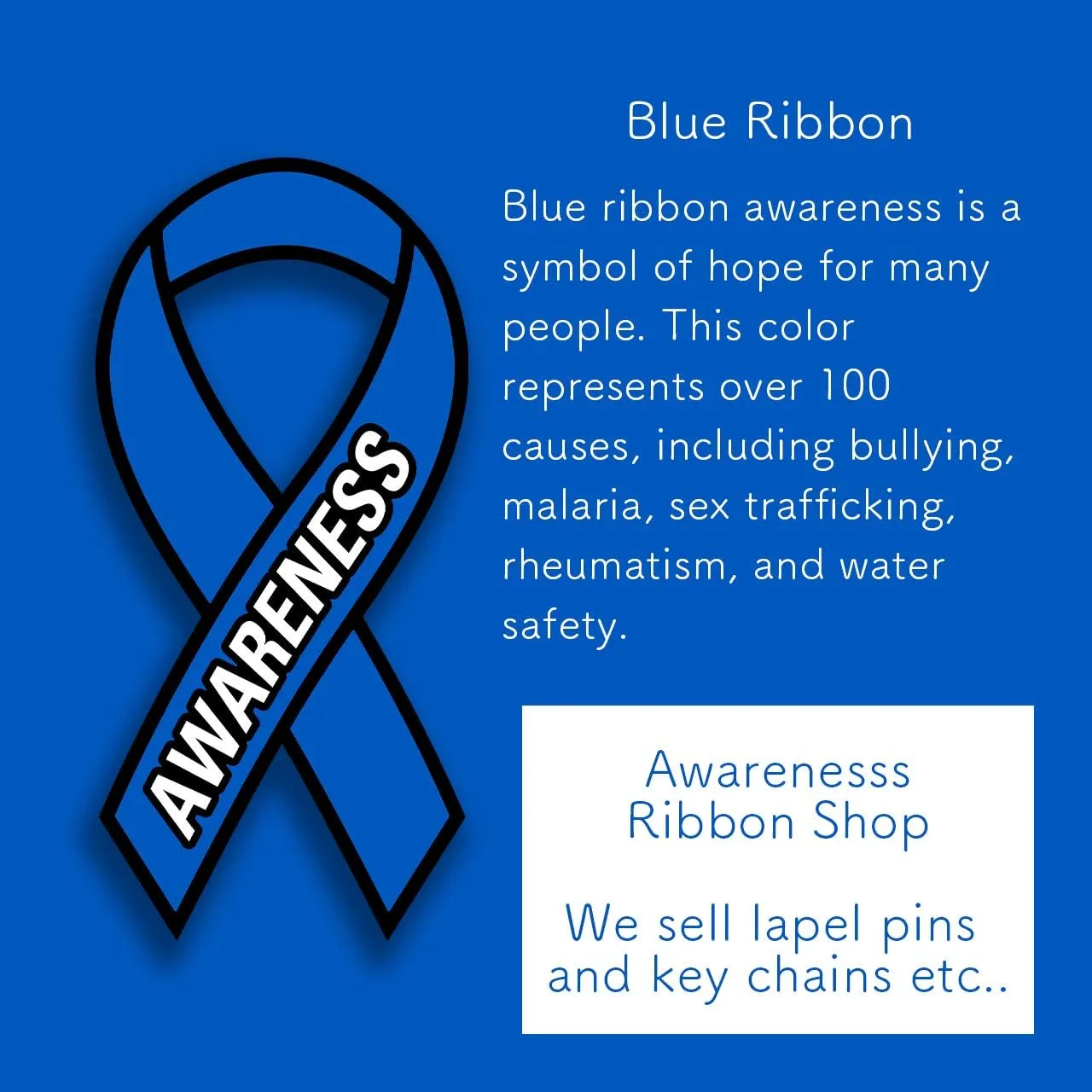 AWARENESS RIBBON Lapel Pin Small