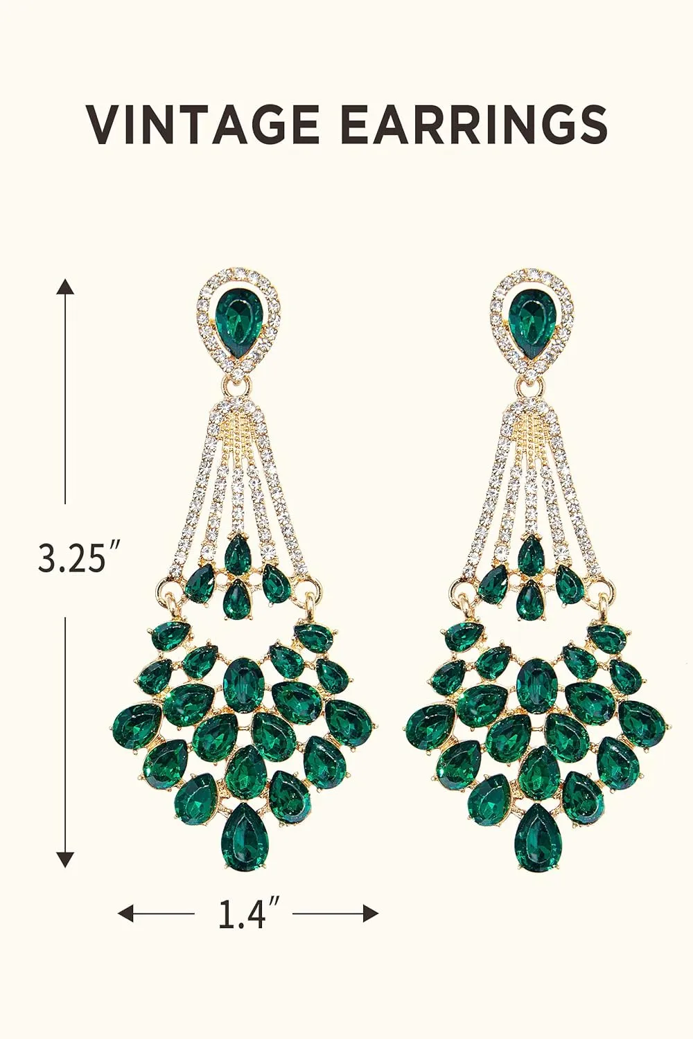 BABEYOND 1920s Flapper Art Deco Gatsby Earrings 20s Flapper Gatsby Accessories Vintage Wedding Dangle Pearl Earrings