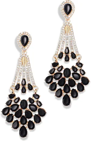 BABEYOND 1920s Flapper Art Deco Gatsby Earrings 20s Flapper Gatsby Accessories Vintage Wedding Dangle Pearl Earrings