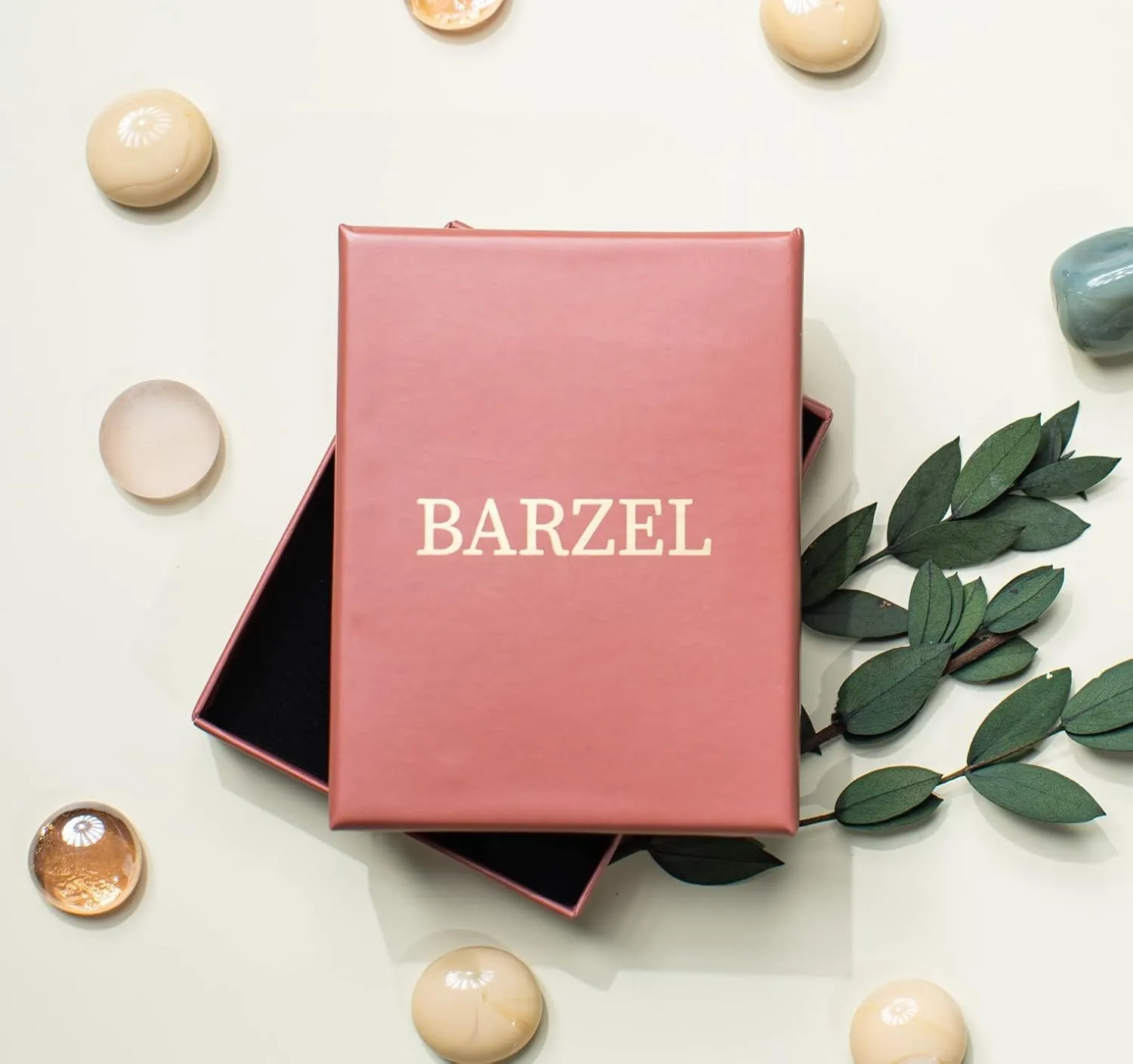 Barzel 18K Gold Plated Initial Necklace with Diamond Cut Initial,18" Chain with 2" Extension, Waterproof, High Polish Finish, Made in Brazil