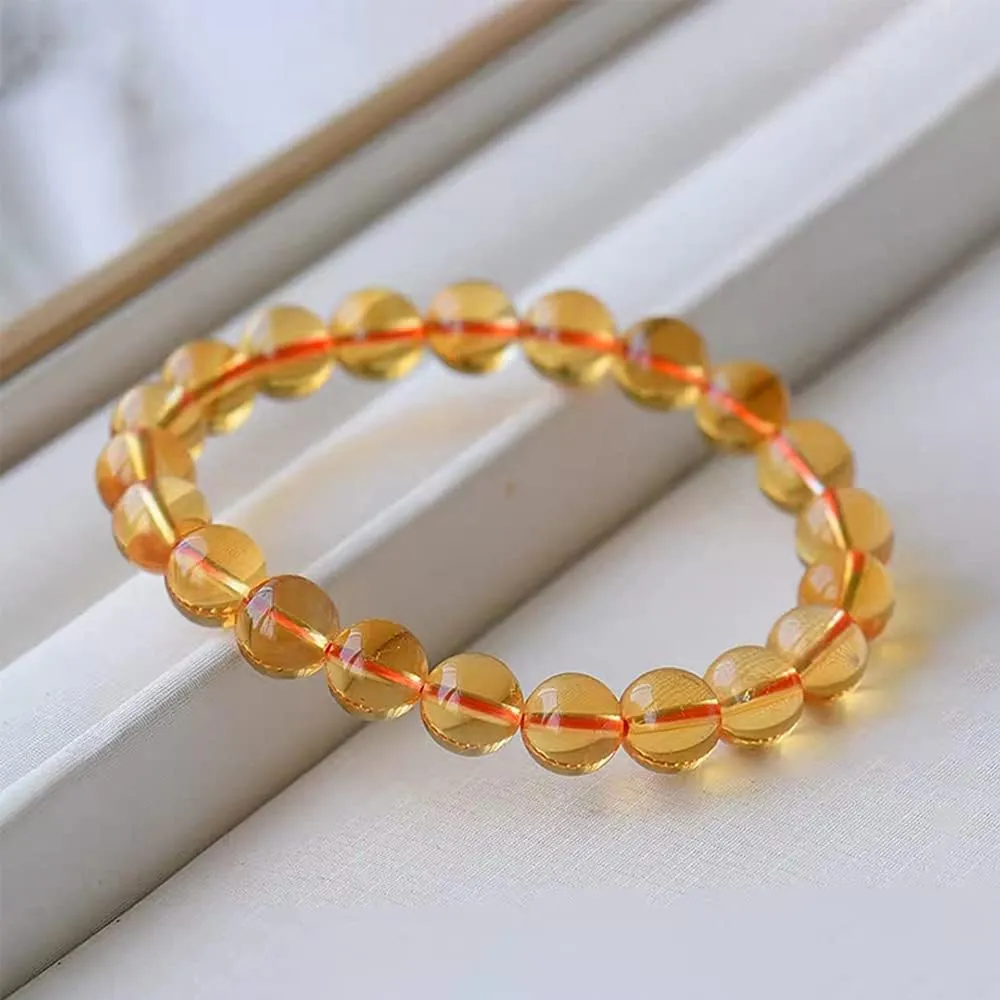 Beaded Bracelet, High Grade Natural Handmade Genuine Beads Bracelets, Stretch Gemstone Bracelet for Men Women with Gift Box and Bag,You Can Take It To Appraisal Agency For Identification