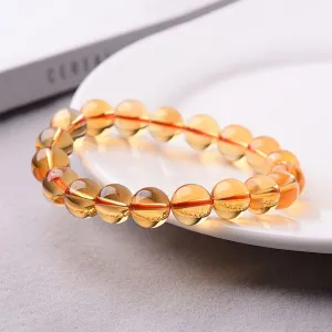 Beaded Bracelet, High Grade Natural Handmade Genuine Beads Bracelets, Stretch Gemstone Bracelet for Men Women with Gift Box and Bag,You Can Take It To Appraisal Agency For Identification