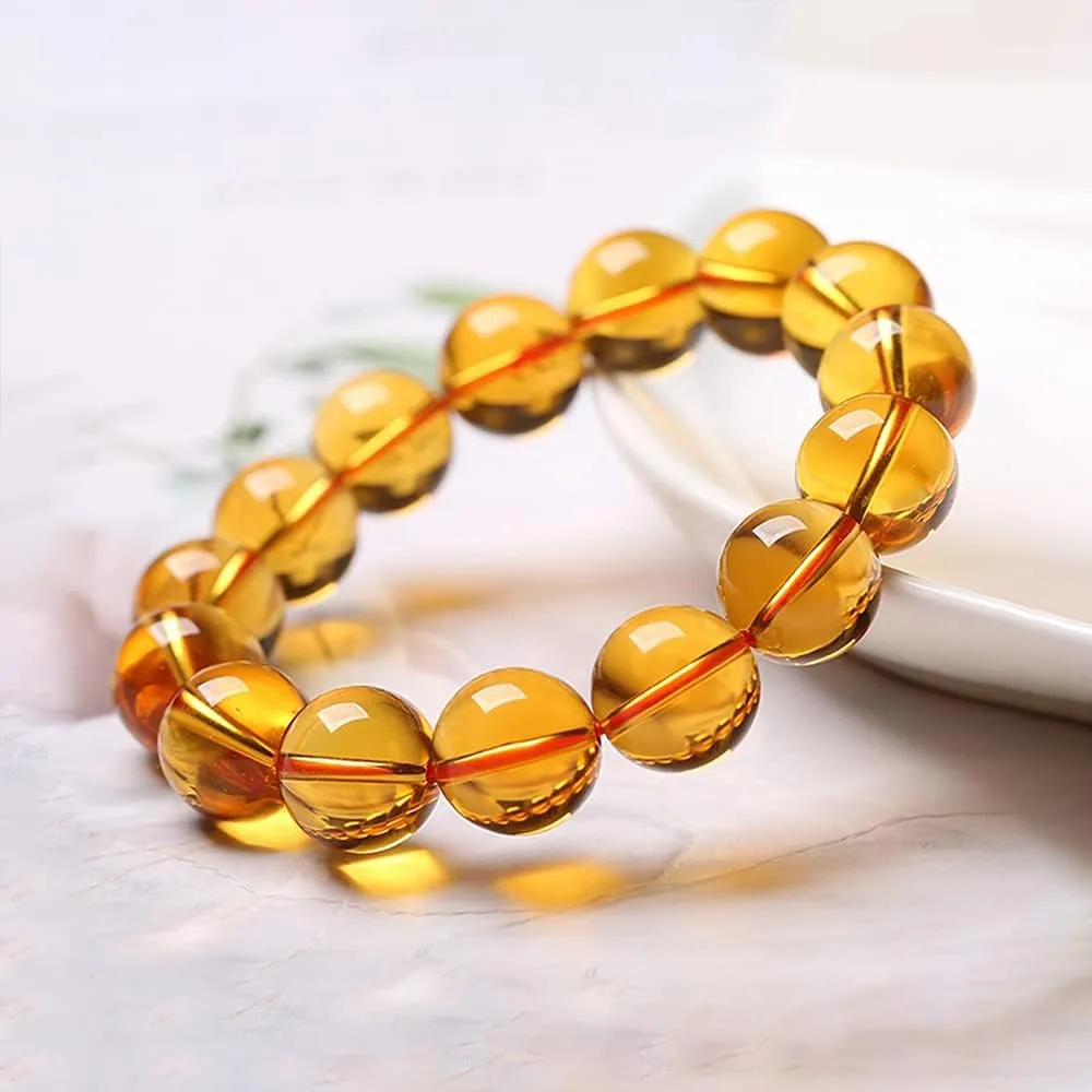 Beaded Bracelet, High Grade Natural Handmade Genuine Beads Bracelets, Stretch Gemstone Bracelet for Men Women with Gift Box and Bag,You Can Take It To Appraisal Agency For Identification