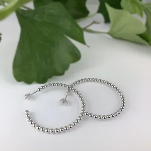 Beadstring Hoop Earrings - SE4604