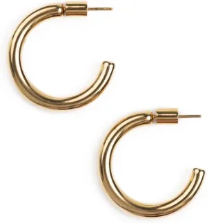 Bestow Large Gold Hoops Earrings for Women, 18K Hypoallergenic, Lightweight, Classic Big Hoops, Modern Large Hoop Earrings, Perfect for Everyday Wear and Special Occasions