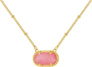 Birthstone Necklace for Women Dainty Gold Necklace Fashion Jewelry 14k Gold Plated Gift