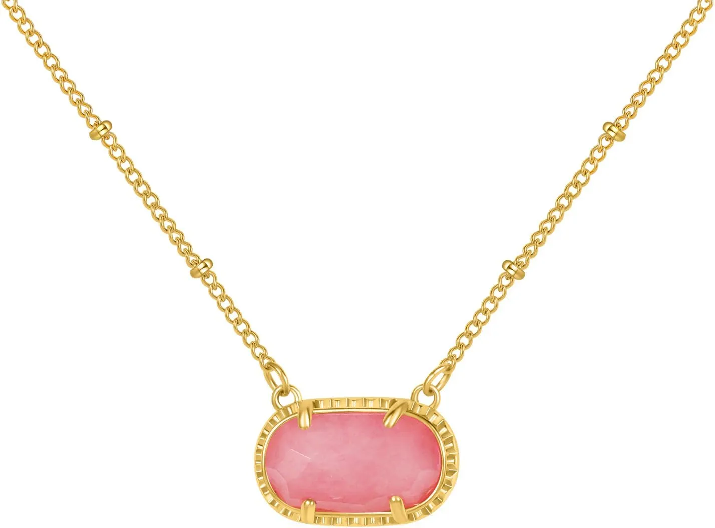 Birthstone Necklace for Women Dainty Gold Necklace Fashion Jewelry 14k Gold Plated Gift