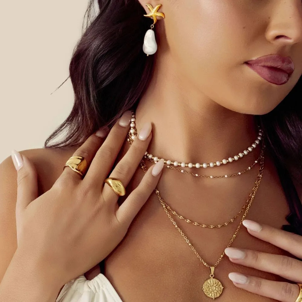 Blanco Beaded Necklace