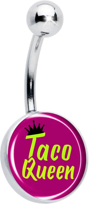 Body Candy Belly Ring Taco Queen Belly Ring Surgical Steel Navel Piercing