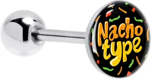 Body Candy Tongue Ring Nacho Type 14G Barbell Tongue Piercing Stainless Steel