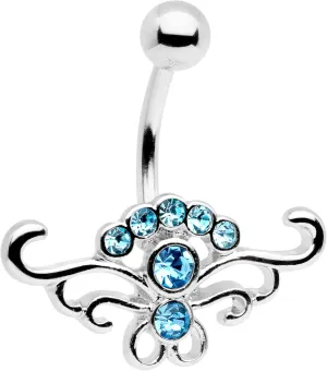 Body Candy Womens Stainless Steel Aurora Summer Breeze Belly Button Ring