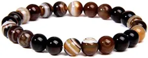 Bracelets Chakra Beaded Charm Bracelet Men 8mm Natural Stone Lapis Lazuli Healing Beads Bracelet Women Yoga Jewelry Gifts Mens Bracelet (Length : 21CM, Metal Color : Imitation Rhodium Plated)