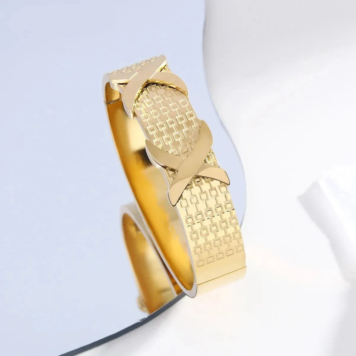 Bracelets Charm Jewelry - Stainless Steel - Wavy Bangles - TSJ21 Design