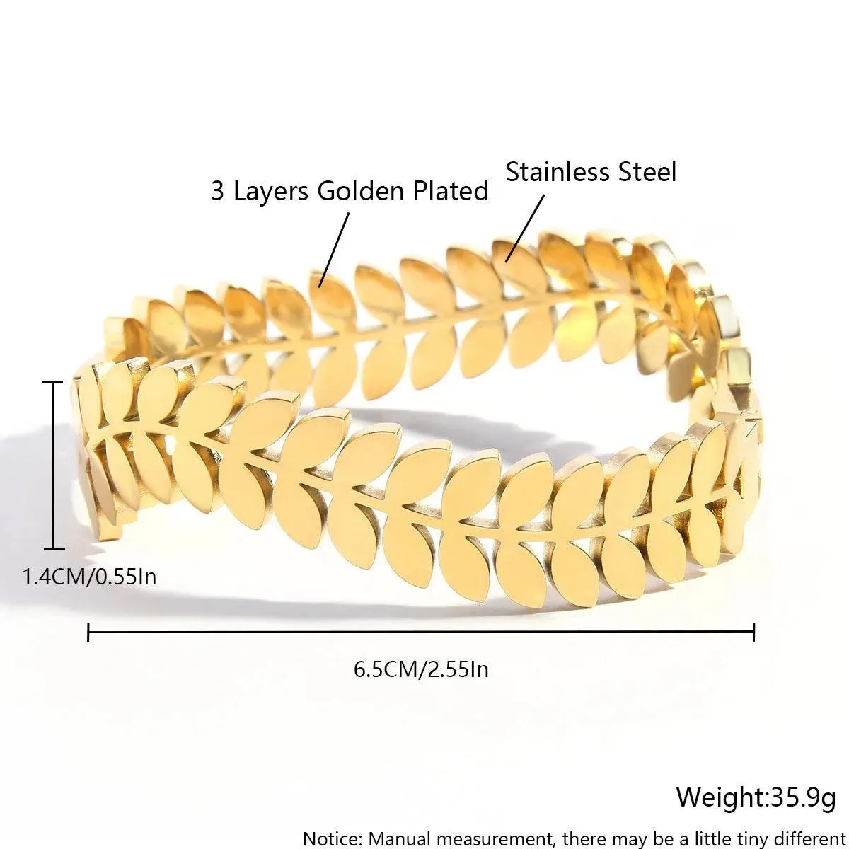 Bracelets Charm Jewelry - Stainless Steel - Wavy Bangles - TSJ21 Design