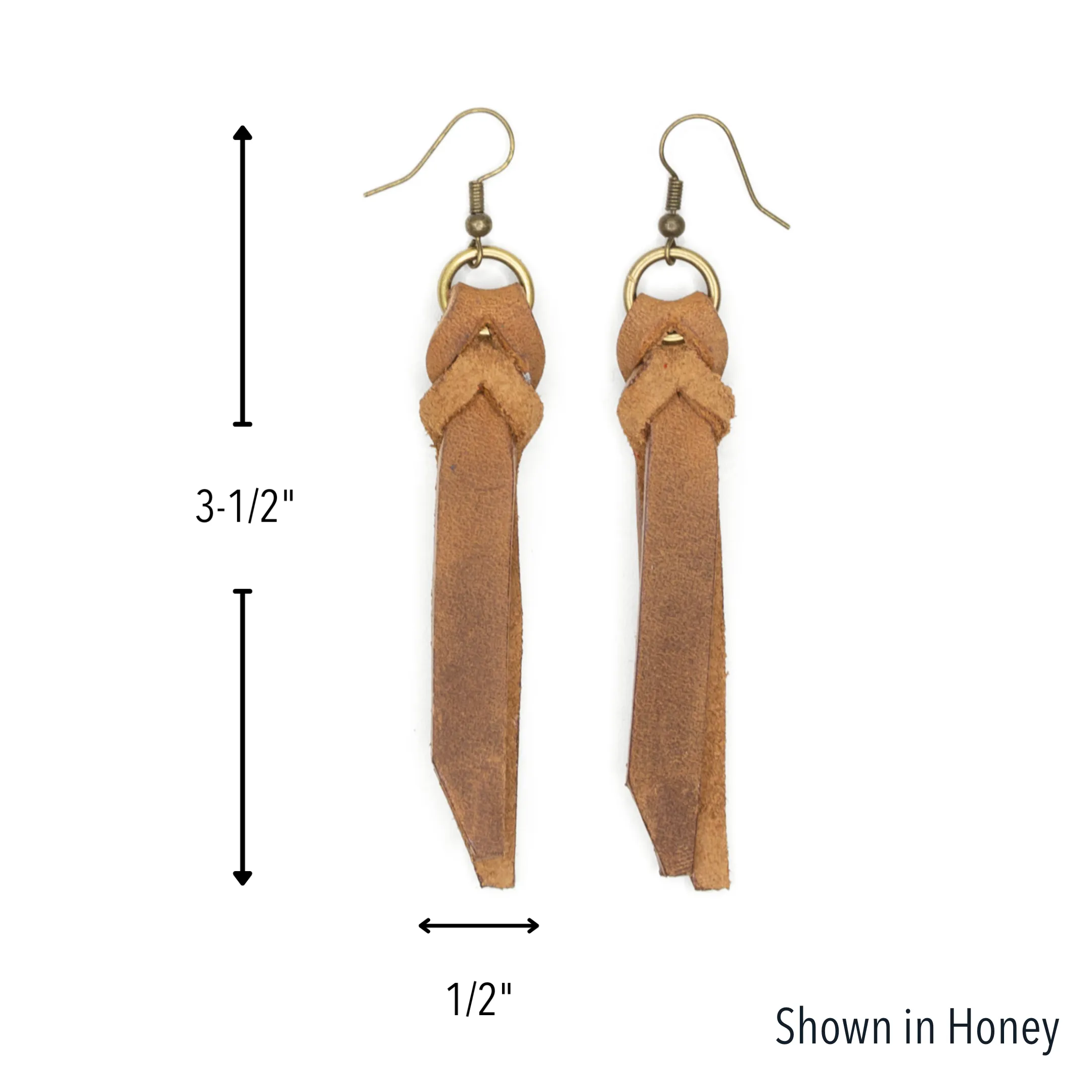 Braided Earrings: Mulberry