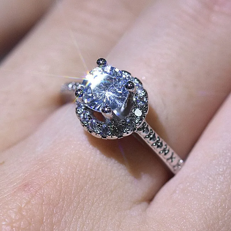 Brilliant Diamond Charm Ring