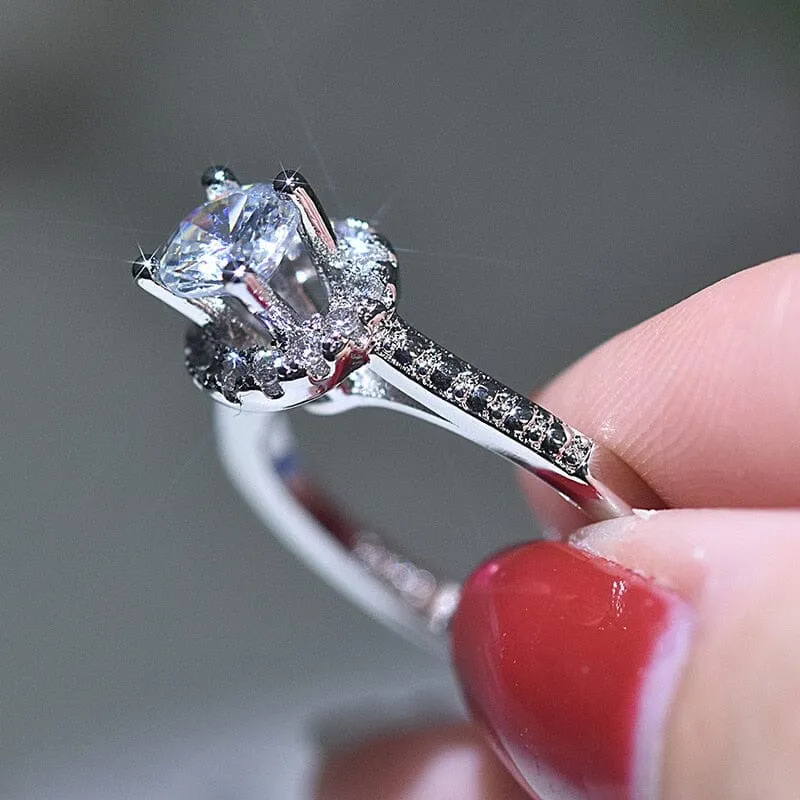 Brilliant Diamond Charm Ring