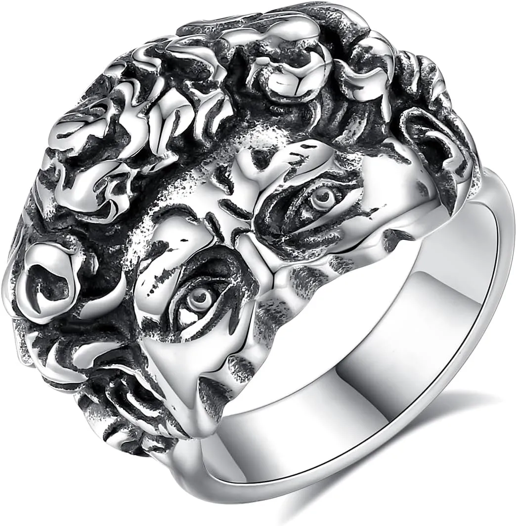 Broken David Ring for Men and Women - Classic Stainless Stee Michelangelo's David Ring - Statue David Art Ring