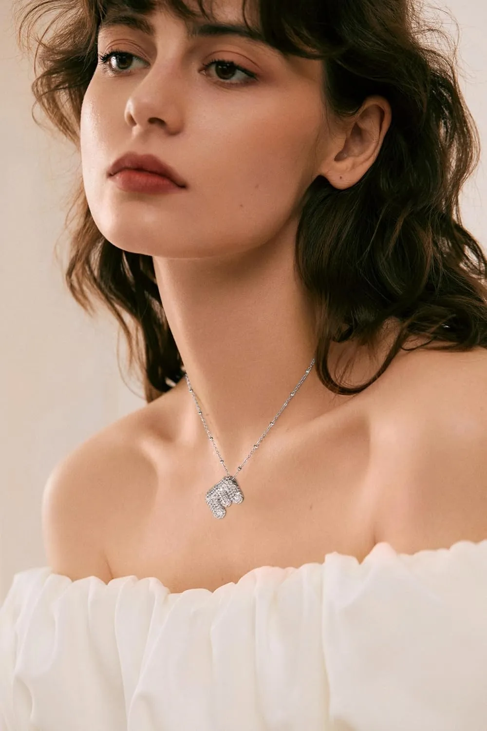 Bubble Letter Necklace Gold Balloon Initial Pendant Necklace Dainty Zirconia Alphabet Name Necklace for Women Birthday Jewelry Gifts