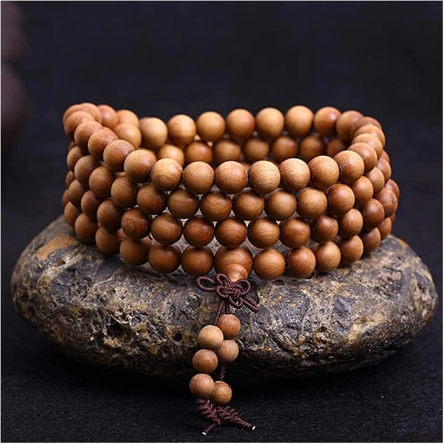 Buddha Bracelets Bead Bracelet Tibetan Buddhist,Meditation Prayer Beads Bangle,108 Prayer Beads Natural Sandalwood Tibetan Buddhist Bead Necklace Couple Jewelry
