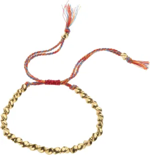 Buddhist Braided Cotton Luck Rope Tibetan Copper Bead Braided Rope Families Members