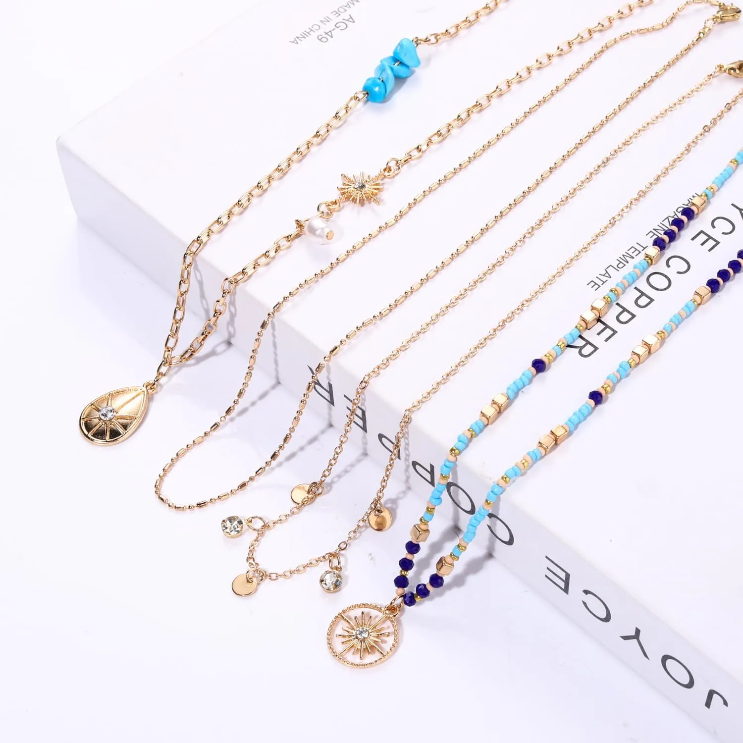 BVGA Dainty Gold Choker Necklace Colorful Heart Gemstone Choker Necklace Gold Plated Snake Chain Necklace Choker Necklaces Set for Women Gifts