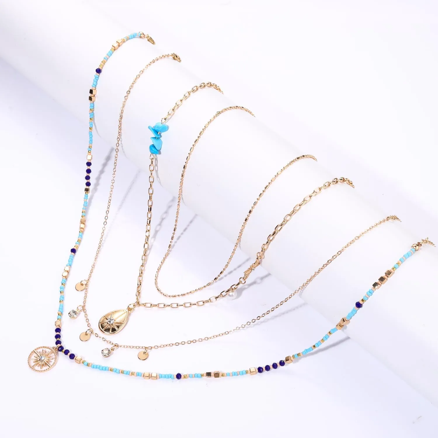 BVGA Dainty Gold Choker Necklace Colorful Heart Gemstone Choker Necklace Gold Plated Snake Chain Necklace Choker Necklaces Set for Women Gifts