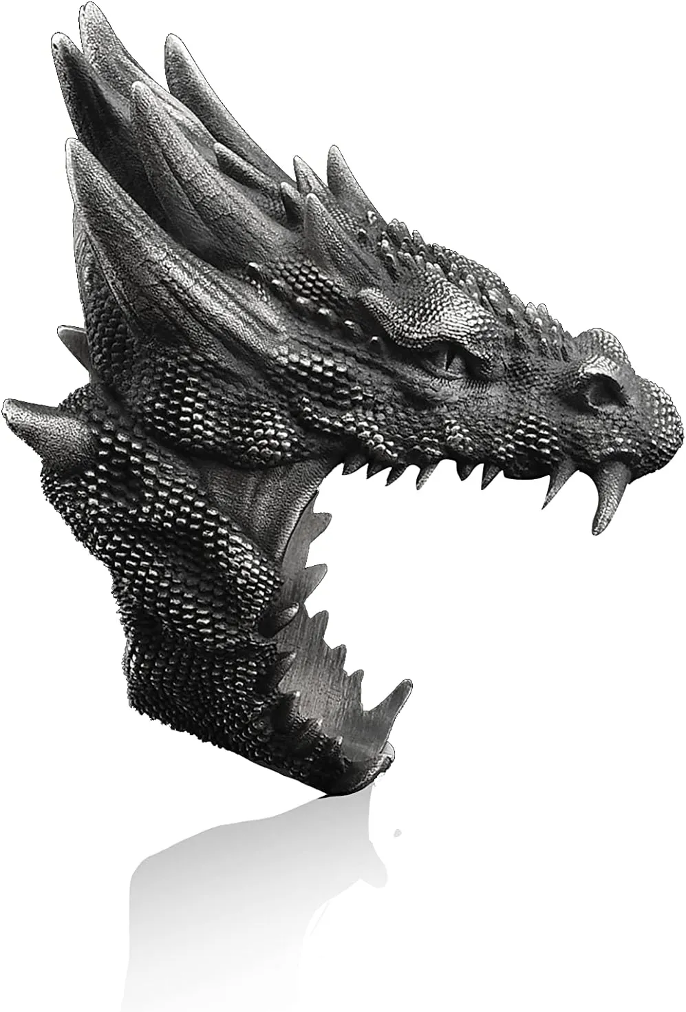 BySilverStone Jewelry - Huge Serpent Handmade Sterling Silver Men's Biker Dragon Mythology Gothic Ring