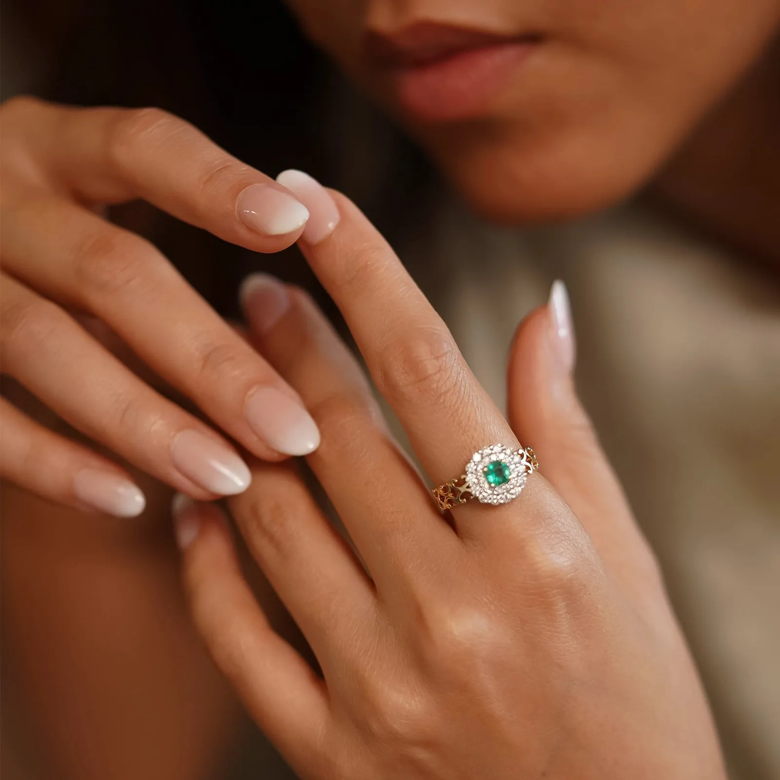 Carmen Emerald Ring