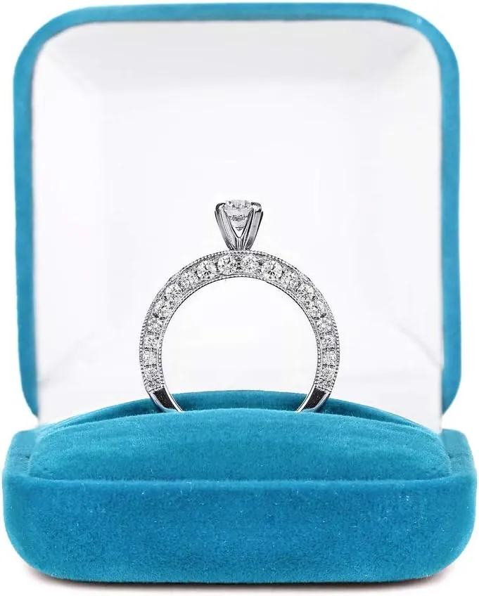 Certified Feel of Love Ring in 18k White/Yellow/Rose Gold with Round Natural Diamond Promise Ring for Women | Proposal Ring for Her | Natural Diamond Ring | Anniversary Ring for Couple (0.05 Ct,IJ-SI)