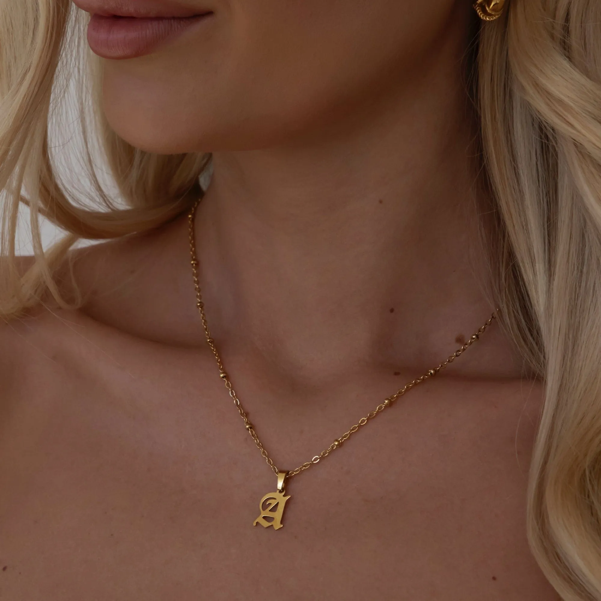 Charisma Beaded Initial Necklace