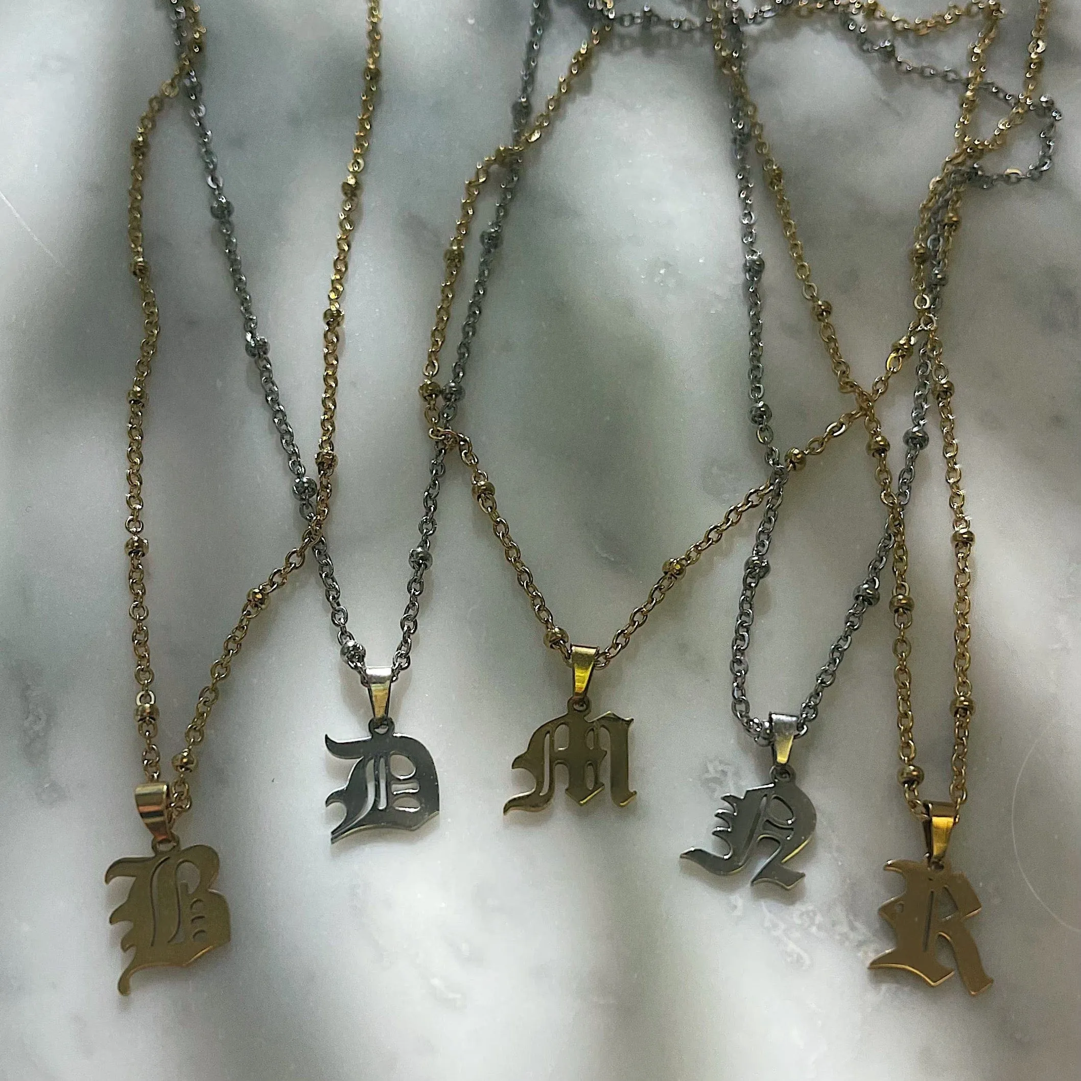 Charisma Beaded Initial Necklace