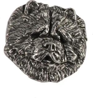 Chow Chow Pin, Pewter, D054, 1 Inch, Handmade in The USA, Chow Spitz Dog Gift, Realistic, Cute, Metal, Lapel Pin, Hat Pins, Hat, Brooch, Gift, Over 90 Dog Breeds Available