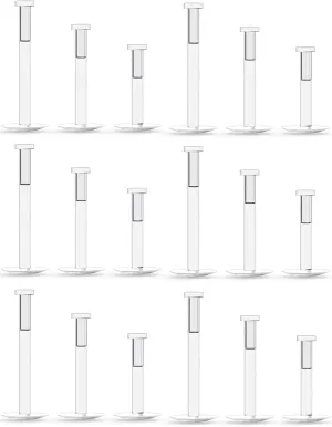 Cisyozi 16G Push in Clear Flat Back Earrings Plastic Nose Studs Lip Labret Monroe Piercing Retainer for Surgery Bioflex Cartilage Tragus Helix Earrings Studs for Work Sport 2mm