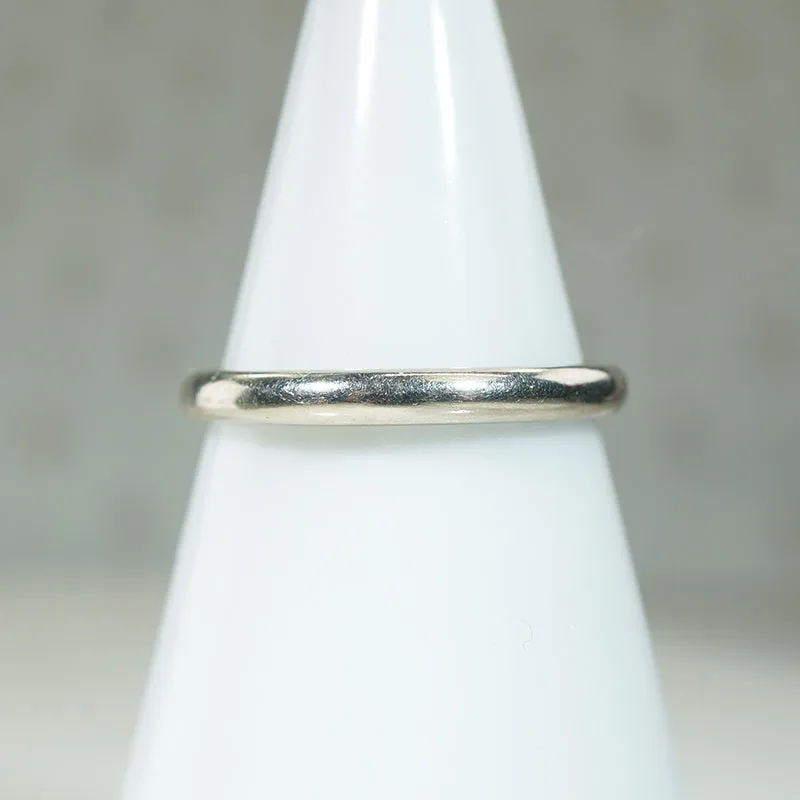Classic 14k White Gold 2mm Wedding Band
