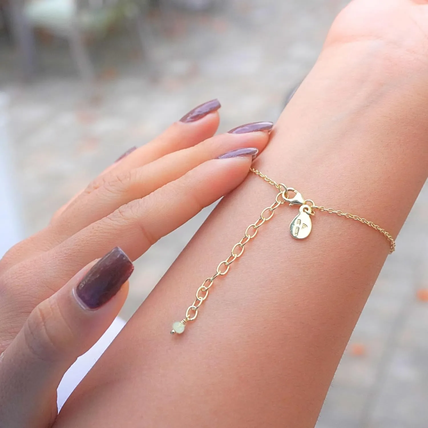 Clear Quartz Bracelet for Women, Certified 925 Sterling Silver with Plated 18K Gold Bracelets for Women - Crystals and Healing Stone Bracelet with Chain Women Jewelry for Gift (Faceted)