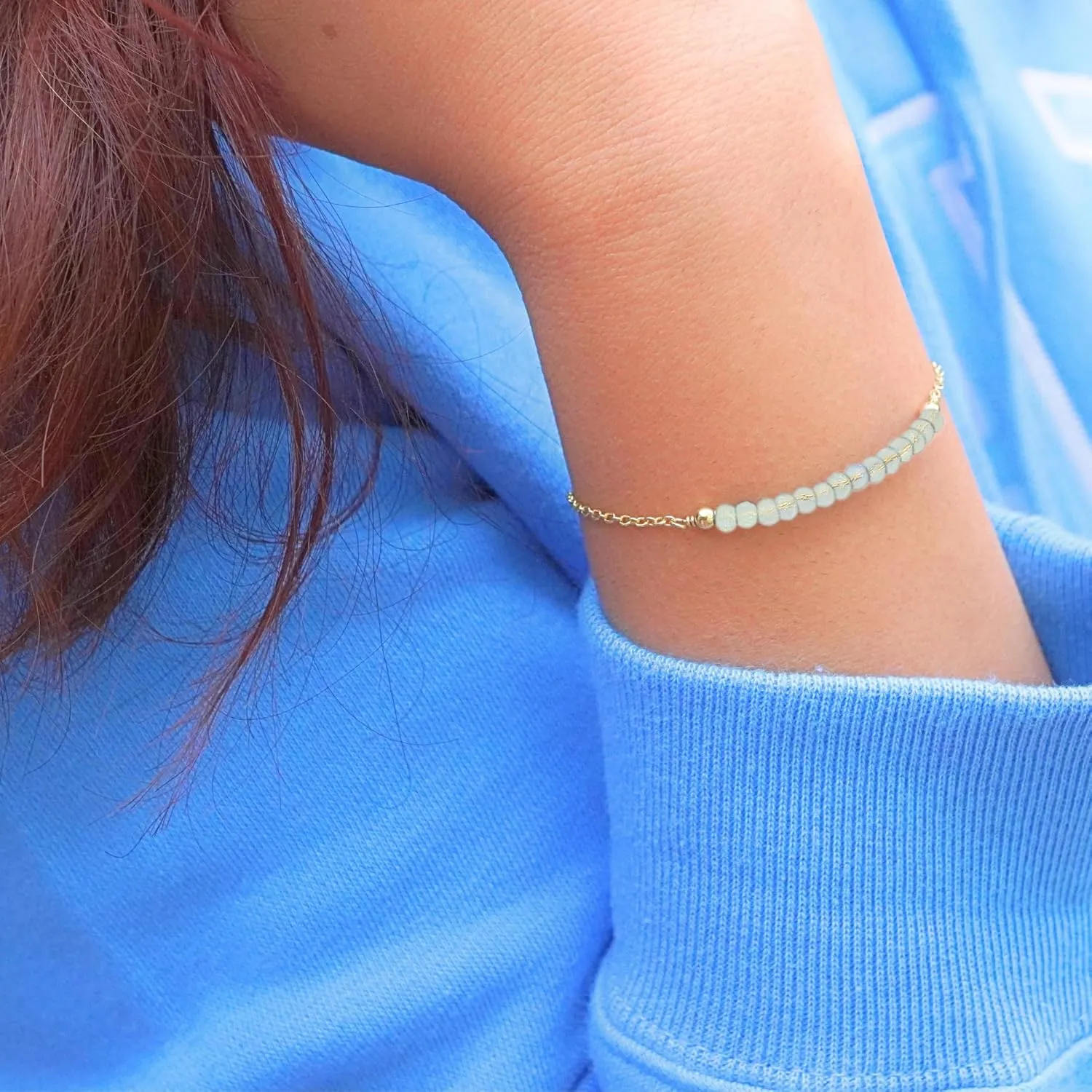 Clear Quartz Bracelet for Women, Certified 925 Sterling Silver with Plated 18K Gold Bracelets for Women - Crystals and Healing Stone Bracelet with Chain Women Jewelry for Gift (Faceted)