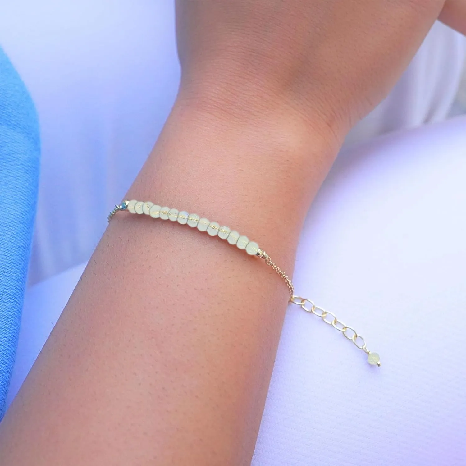 Clear Quartz Bracelet for Women, Certified 925 Sterling Silver with Plated 18K Gold Bracelets for Women - Crystals and Healing Stone Bracelet with Chain Women Jewelry for Gift (Faceted)