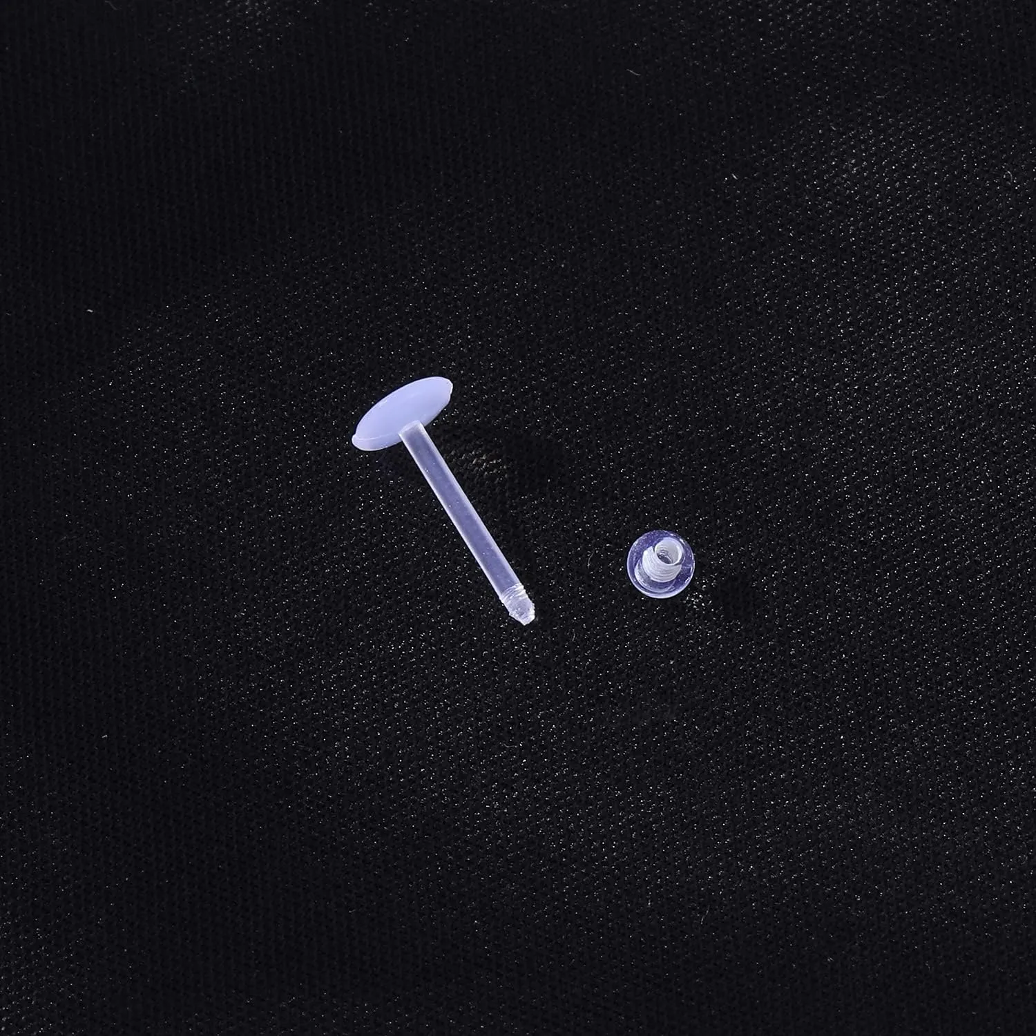 Clear Stud Earrings for Sports Work Surgery, Bioflex Plastic Clear Cartilage Earring Retainer, Ashley Vertical Labret Lip Rings Jewelry, 16g Daith Medusa Rook Helix Conch Tragus Piercing Jewelry Earrings for Women Men