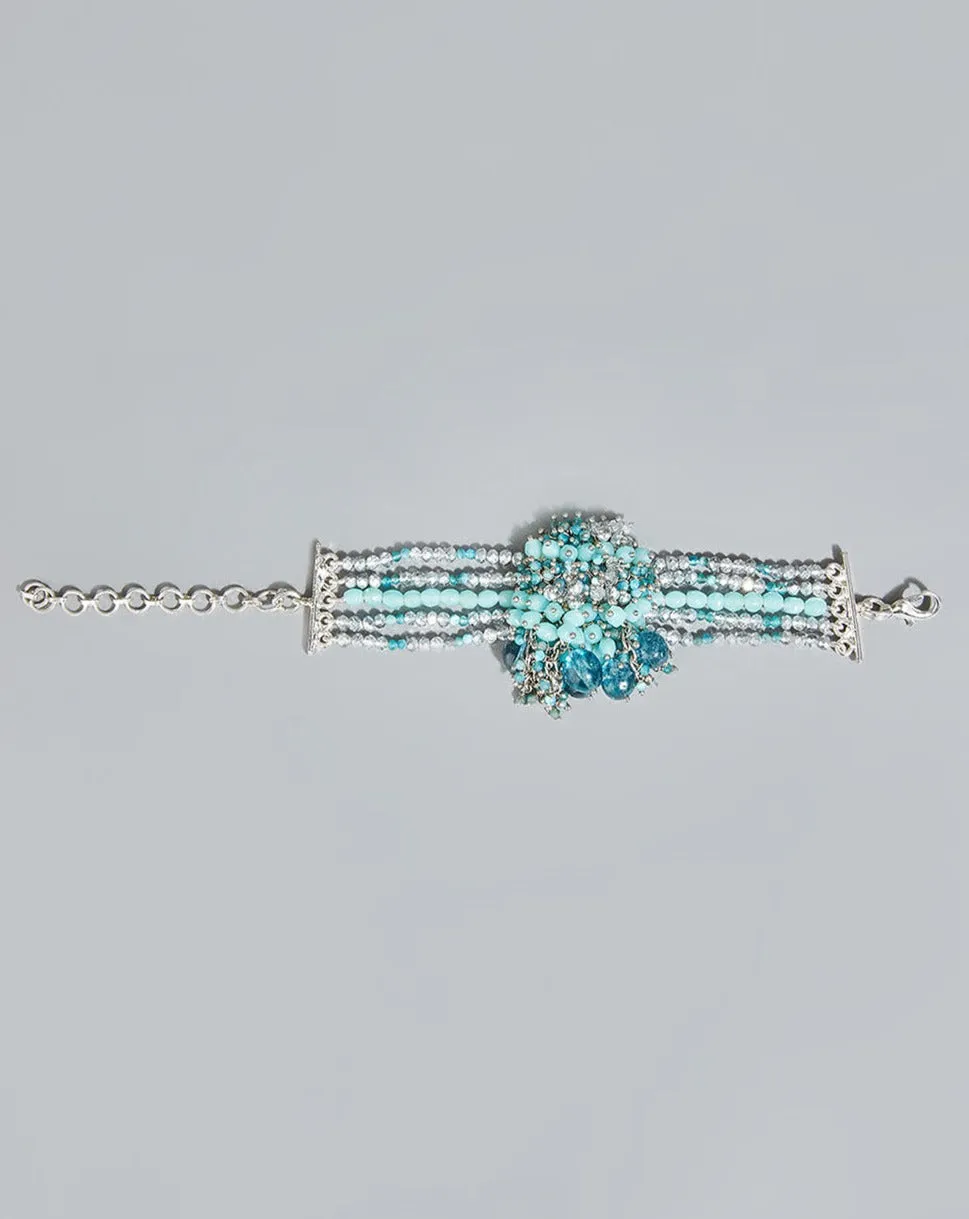 Contemporary Turquoise Blue Celebration Bracelet