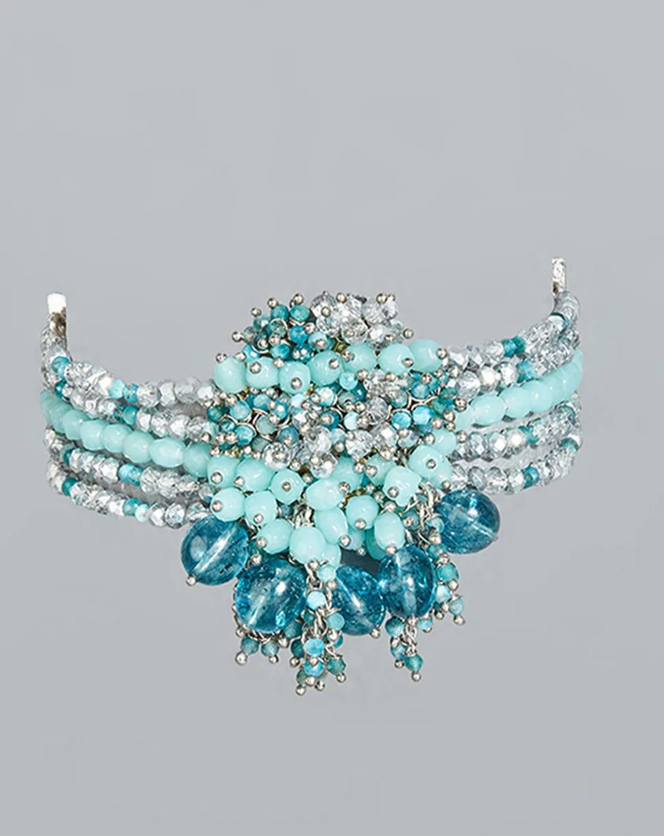 Contemporary Turquoise Blue Celebration Bracelet