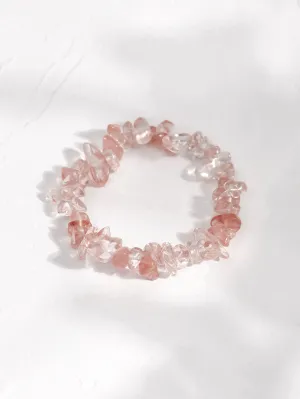 Coral Clear Stone Decor Bracelet Women Bracelet Stackable Bracelet Crafted