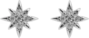 Crescent Moon Stud Earrings for Women 925 Sterling Silver CZ Cartilage Earring Mini Dainty Cubic Zirconia Diamond Piercing Jewelry