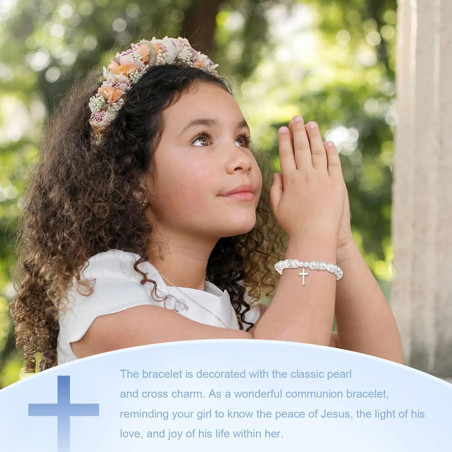 Cross Bracelet Easter Gifts Easter Basket Stuffers for Women Jesus Bracelets Baptism Christian First Confirmation Communion Religious Gifts for Women Jewellery Gifts