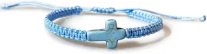 Cross Bracelet for Men Women Handmade Colorful Braided Rope Cross Lucky Protection Pray Bracelet Religious Christian Friendship Adjustable Wrist Jewelry