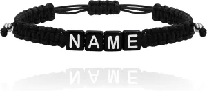 Customized String Braided Name Letter Bracelets for Women, Adjustable Size Personalized Initial Name Alphabets Bracelet for Mother Best Friend Sister Y3824